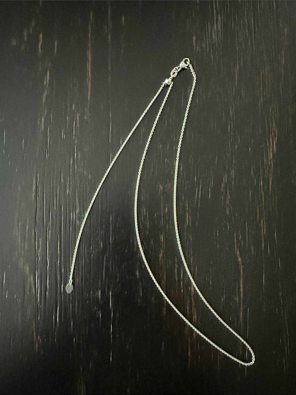 14KT White Gold Adjustable Necklace